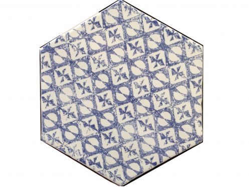 Boden- und Wandfliesen. Cuisine Mural - Hexagon marrakech azul Mosaico