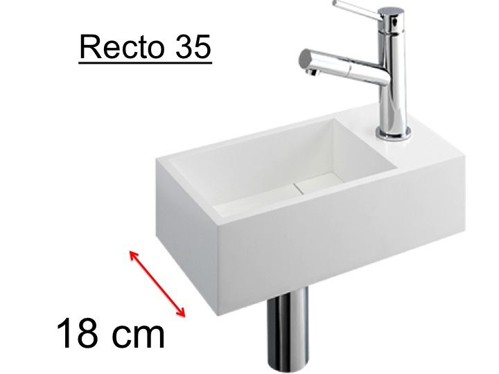 Badmöbel Waschbecken Handwaschbecken LaveMains ~ Badmöbel Waschbecken Handwaschbecken LaveMains ~ Waschbeckentiefe