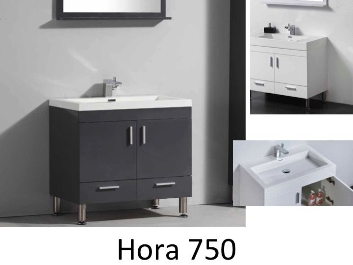 Badmöbel - Waschbecken - Handwaschbecken Meuble Teck - Badezimmermöbel