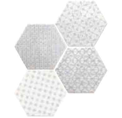 Boden- und Wandfliesen. Cuisine Mural - Hexagon marrakech gris Mosaico