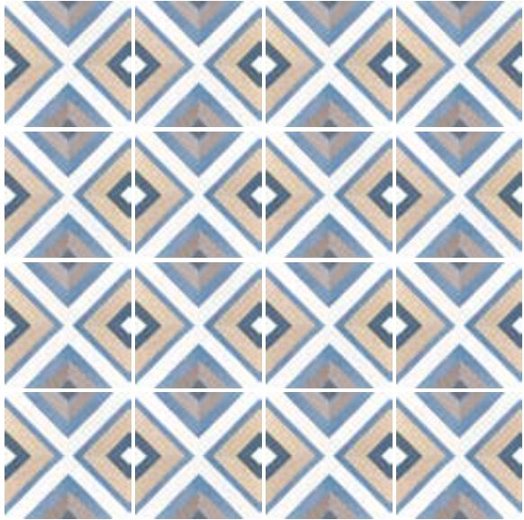 Art Deco 8 Colours 20x20 - Fliesen, Kunstzementfliesen , Porzellan