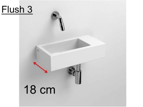 Waschtisch, 18 x 36 cm, Ablage rechts - FLUSH 3 RIGHT