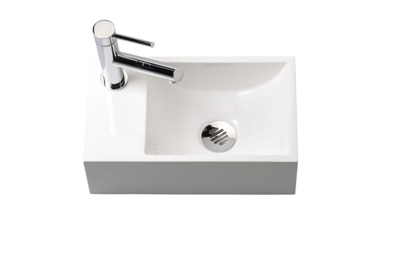 Waschbecken WC Harz Tiefe 20 cm - RECTO 35-B Benesan.