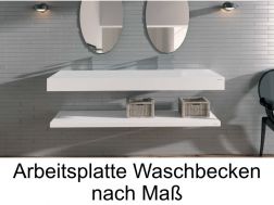 Arbeitsplatte aus massivem Material für Waschbecken im Badezimmer - RODAS CF.