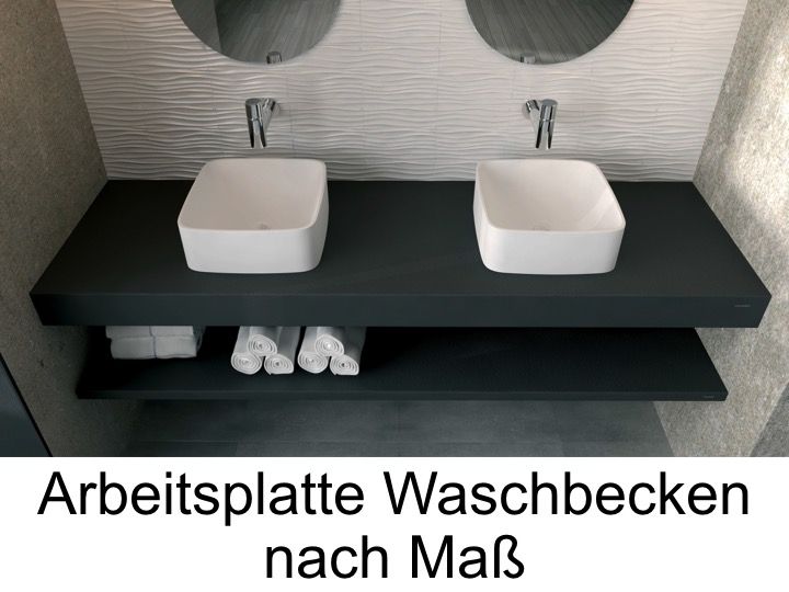 Ablage Für Die Arbeitsplatte Im Badezimmer Melamin Rechteckiger Waschtisch