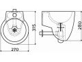 Design-Waschtisch, mit Hahnloch - FLUSH 6