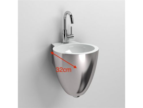 Designer-Waschbecken, platinfarben - FLUSH 6