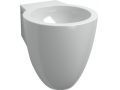 Designer-Handwaschbecken, 1/2 Ei, wei�e Keramik, ohne Hahnloch - CLOU FLUSH