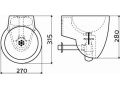 Design-Waschtisch, ohne Hahnbohrung - FLUSH 6