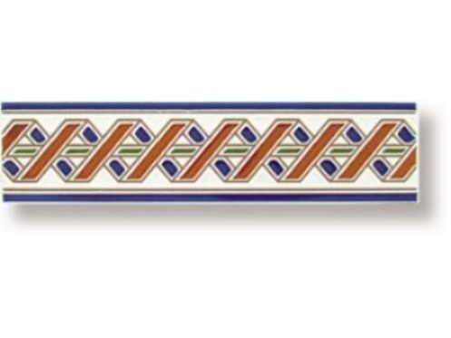 KALABROTE 7 - 7 x 28 cm, Wandfliesen im orientalischen Stil.