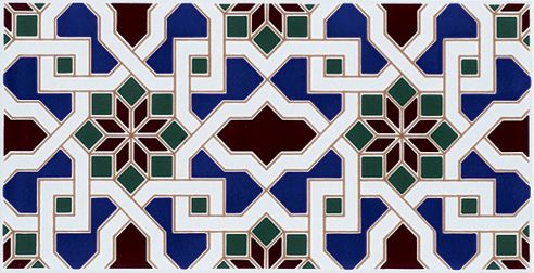 ALHAMBRA 14x28 cm - Wandfliese im orientalischen Stil.