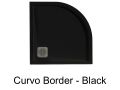 Runde Duschwannen mit Rand aus Mineralharz - CURVO BORDER