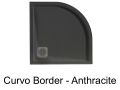 Runde Duschwannen mit Rand aus Mineralharz - CURVO BORDER