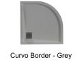Runde Duschwannen mit Rand aus Mineralharz - CURVO BORDER