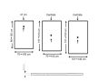 Duschwanne Harz, Strke 24 mm - Extra Slim SLATE
