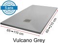 Mineralharz-Duschwannen, individuelle Anfertigung, Steineffekt, rutschfest - VULCANO BEIGE