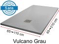 Mineralharz-Duschwannen, individuelle Anfertigung, Steineffekt, rutschfest - VULCANO BEIGE
