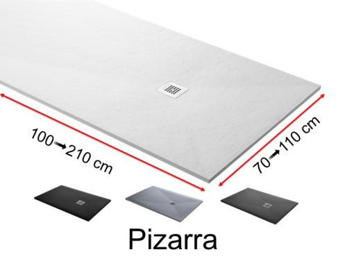 Duschwanne nach Mass, extra flach - PIZARRA