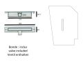 Design-Duschwanne mit zentralem Ablauf - URBAN