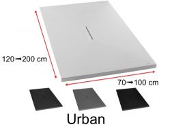 Design-Duschwanne mit zentralem Ablauf - URBAN