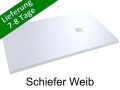Duschwanne - Schieferoptik, wei - ARDOISE