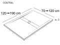 Duschwanne zentraler Abfluss - ZENTRAL