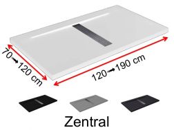 Duschwanne zentraler Abfluss - ZENTRAL