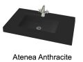 Waschtischplatte, 140 x 50 cm, h�ngend oder Tischplatte, aus Mineralharz - ATENEA 50