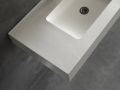 Doppelwaschbecken, Waschbecken 120 cm, Hänge- oder Einbautisch - LEEDS XXL 120