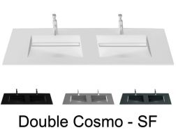 Waschtischplatte mit eingebautem Waschtisch nach Maß aus Mineralharz