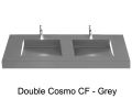 Doppelwaschtischplatte, 120 x 50 cm, Waschbecken Waschbecken - COSMO 50 Double