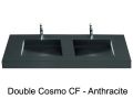 Doppelwaschtischplatte, 120 x 50 cm, Waschbecken Waschbecken - COSMO 50 Double