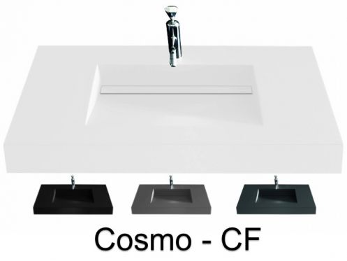 Waschtisch, 130 x 50 cm, Kanalwaschbecken - COSMO CF 50