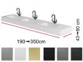 Waschtisch, 200 x 50 cm, Drei Einbauwaschbecken - CONTRACT X3