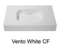 Design-Waschtischplatte, 120 x 50 cm, h�ngend oder stehend, aus Mineralharz - VENTO 40 CF