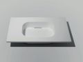Design-Waschtischplatte, 120 x 50 cm, h�ngend oder stehend, aus Mineralharz - VENTO 40