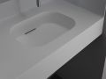 Design-Waschbecken, 50 x 80 cm, aus Mineralharz mit fester Oberflche - OLIMPIA 40 RG