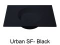 Waschtischplatte, 120 x 46 cm, hngend oder stehend, runde Form - URBAN 35