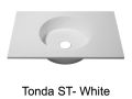 Runde Waschtischplatte 120 x 50 cm, h�ngend oder stehend - TONDA � 38