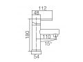 Original Einhebelmischer, Hhe 180 mm - BILBAO CHROME