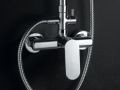 Duschs�ule, Einhebelmischer, rund 20 cm - PALMAS CHROME