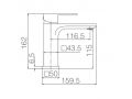 Waschtischarmatur, Mischbatterie, Wrfelform - BURGOS CHROME