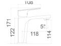 Mischbatterie, Hhe 171 oder 289 mm - MURCIE CHROM