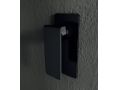 Eingebaute Dusche, mattschwarze Armatur und Designknopf - BADALONA BLACK