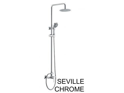 Duschsule, Mischbatterie, rund 20 cm - SEVILLE CHROME