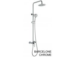 Design Duschsäule, Mischbatterie, rund ø 20 cm - BARCELONE CHROME