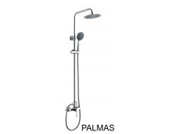 Duschsäule, Einhebelmischer, rund 20 cm - PALMAS CHROME