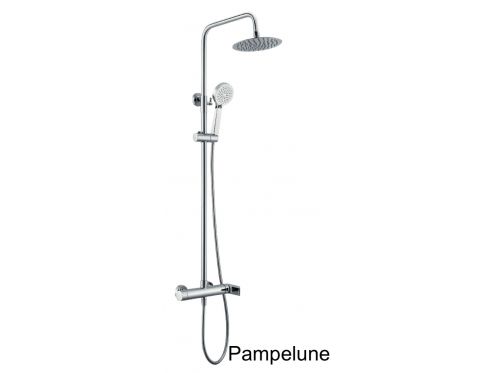 Duschsule, Einhebelmischer, rund 20 cm - PAMPELUNE CHROME