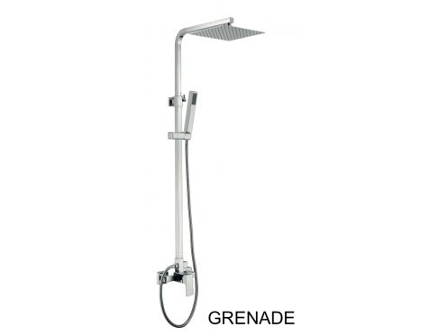 Duschs�ule, Mischbatterie, Right Style / Square - GRENADE CHROME