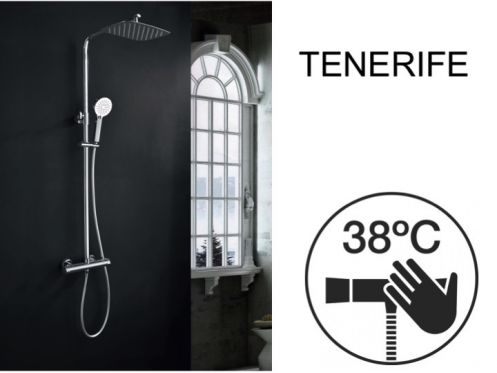 Duschsule, thermostatisch - TENERIFE CHROME